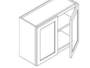 H8-W362427 - Wall Cabinets, 2Doors, 1 Shelf, W36" H24" D27"