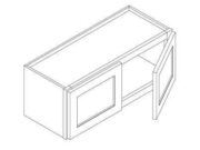 S6-W3612 - Wall Cabinets, 2Doors, W36" H12" D12"
