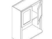 H8-WBL2730 - Microwave Cabinets W27"H30" 2doors 1 bottom shelf deph 20"