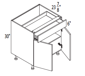 GPG-B24DD - Base Cabinet