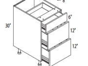 GPG-DB12-3 - Drawer Base Cabinet
