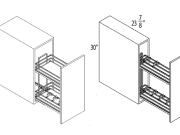 GPG-BSR06 - Base Spice Rack Cabinet