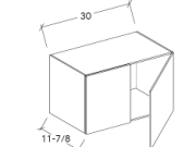 SW-W3012 - 30" WIDTH WALL CABINET WITH TWO DOORS
