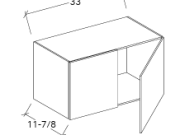 SW-W3312 - 33" WIDTH WALL CABINET WITH TWO DOORS