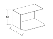 SW-WBL2418 - MICROWAVE WALL CABINET