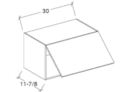 SW-W3015S - 30" WIDTH WALL CABINET WITH LIFT - UP DOOR