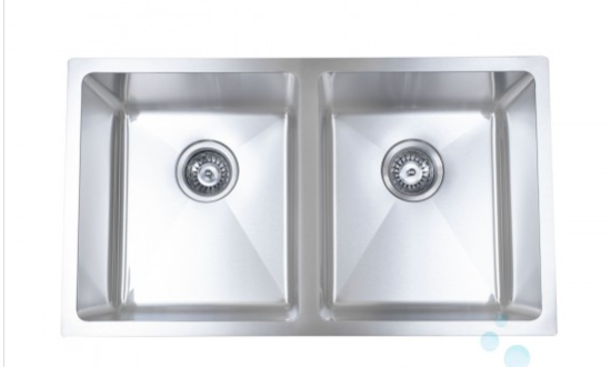 B1607 - UNDERMOUNT STAINLESS STEEL KITCHEN SINK 20 MM RADIUS SINK