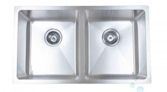 B1807 - UNDERMOUNT STAINLESS STEEL KITCHEN SINK 20MM CORNERS