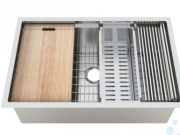 B1852 - STAINLESS WORKSTATION UNDER-MOUNT 18 GAUGE, 10MM RADIUS SINK