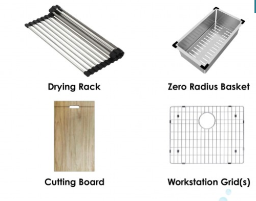 B1850 SINGLE BOWL WORKSTATION SINK - Image 4