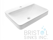 BV116 VITREOUS CHINA RECTANGULAR VESSEL VANITY SINK