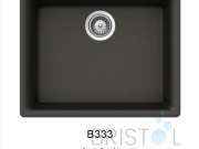 VIRTUO GRANITE SINGLE UNDERMOUNT BOWL KITCHEN SINK-ASPHALT GREY