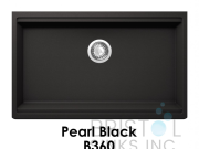 B360-VIRTUO GRANITE WORKSTATION SINGLE BOWL SINK-PEARL BLACK